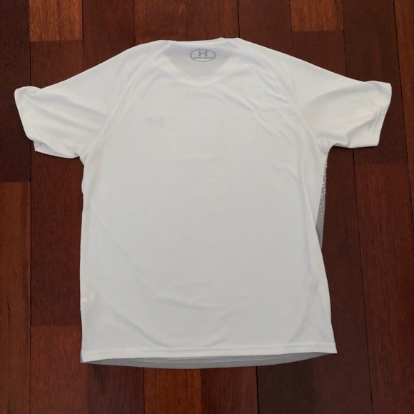 Under Armour Mens Athletic T Shirt Size Medium - White and Grey - - Picture 4 of 8